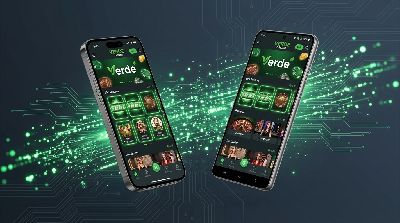 Verde Casino App Benutzeroberfläche auf iPhone und Android 2026